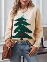 Jacquard Christmas Tree Knitted Sweater